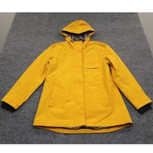 Pendleton Yellow Raincoat Jacket Hooded Plaid Lined Women's S/CH